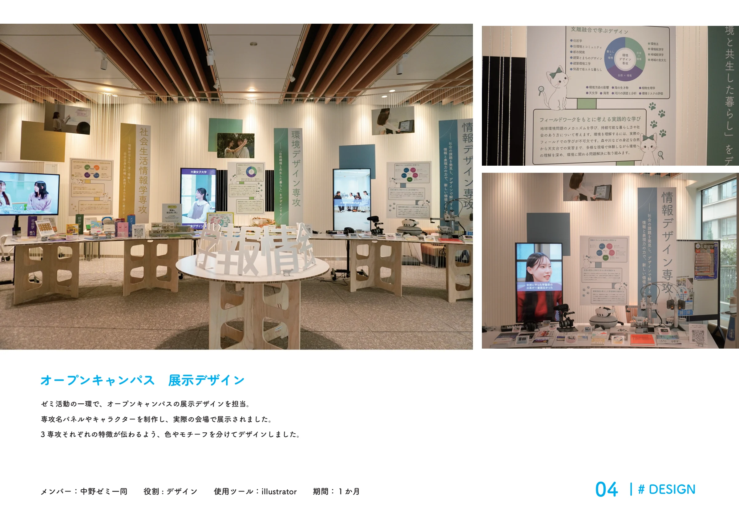 Open Campus / 展示と担当範囲